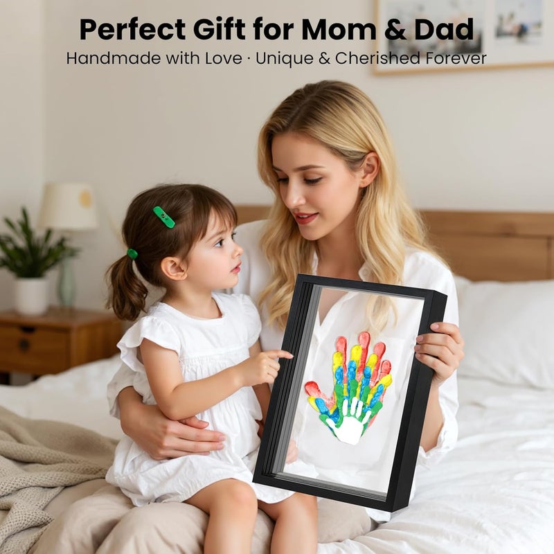 Omrhvi Family Handprint Kit, DIY Craft Keepsake, Hand Print Photo Frame, Family Gifts for New Mom, New Baby, New Parents, Grandparents, Mother's Day, Father's Day, Adoption Day, Anniversary - Image 5